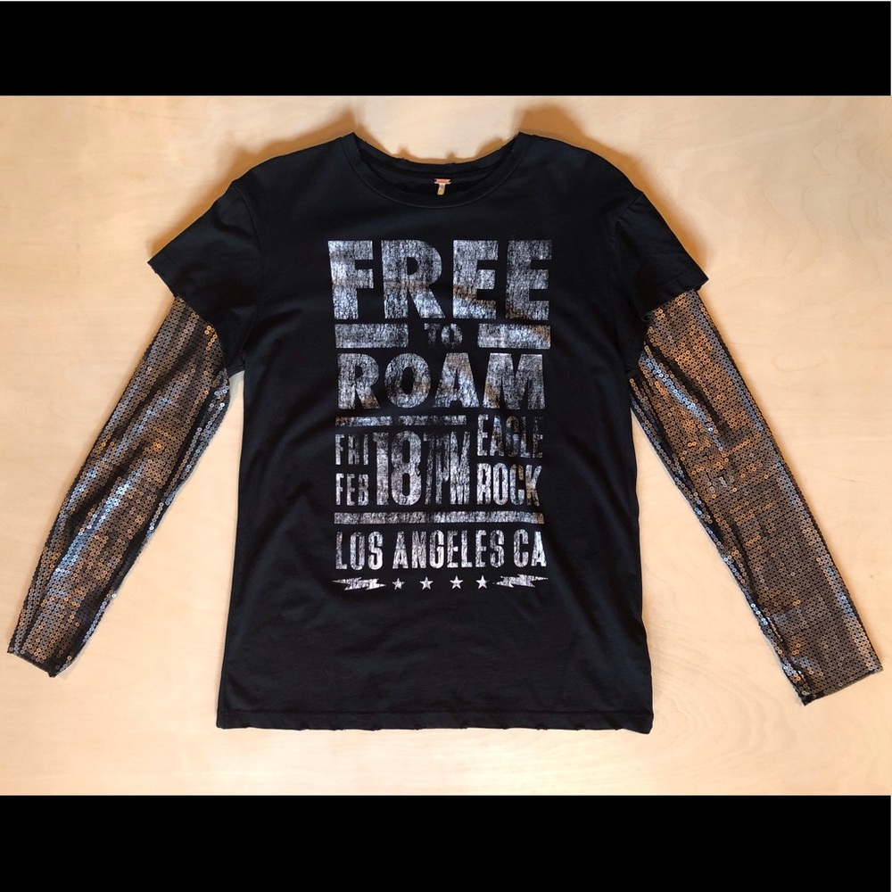 Free People Sequin Top